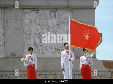 Mao Mausoleum auf dem Tianamenplatz Stockfoto