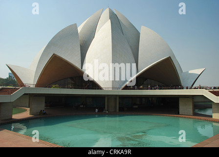 Bahai House des Gottesdienstes auch bekannt als Lotus-Tempel Stockfoto