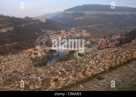 Veliko Tarnovo im Morgenlicht, Bulgarien Stockfoto