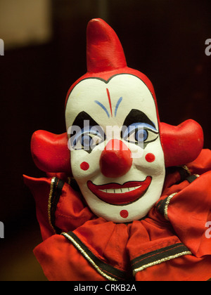 Joey der Clown aus der Puppe zeigen, Punch and Judy Stockfoto