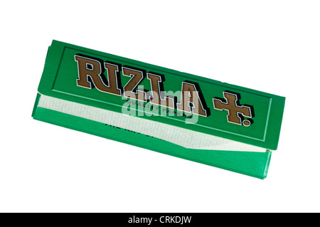 Paket-Pack Rizla Zigarette Papiere Rizlas Stockfoto