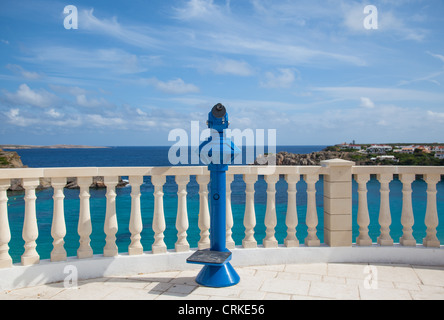 Blick auf das Meer blau-Teleskop Stockfoto