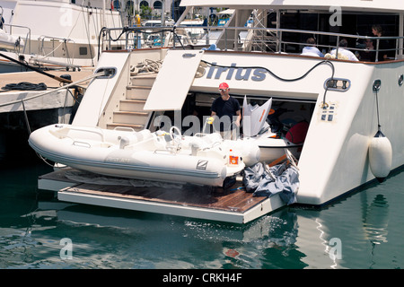 Foto von Ocean Village in Gibraltar. Stockfoto