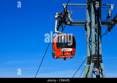 Seilbahn in Yastrabets Stockfoto