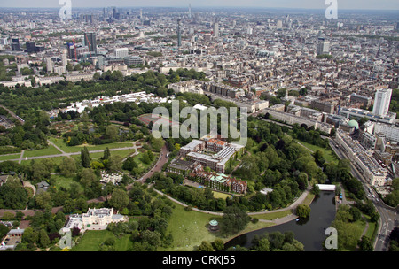 Luftaufnahme des Regents Park, London NW1 Stockfoto