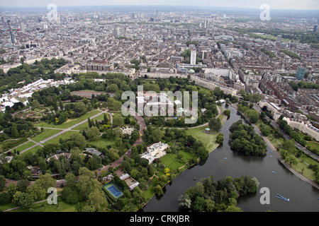 Luftaufnahme des Regents Park, London NW1 Stockfoto