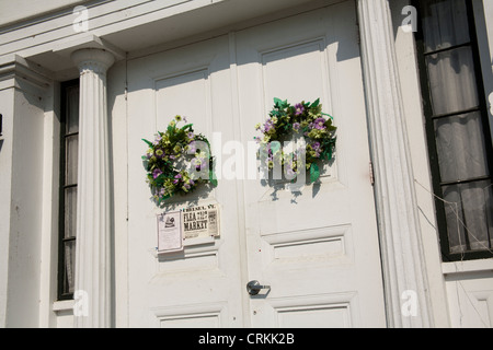 Kirche-Tür, Chelsea, Vermont, USA Stockfoto