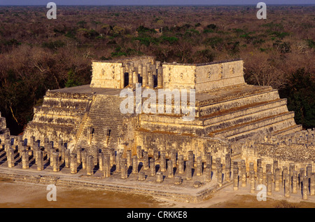 Tempel der Krieger. Chichen Itza. Yucatan.Mexico Stockfoto