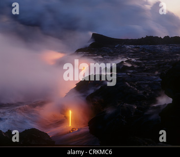 Kilauea Vulkan, HVNP, Insel von Hawaii Stockfoto