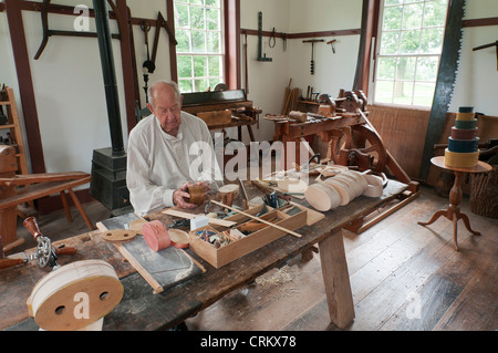 Kentucky, Shaker Village of Pleasant Hill, gegründet 1805, Amerikas größte restaurierte Shaker village Stockfoto