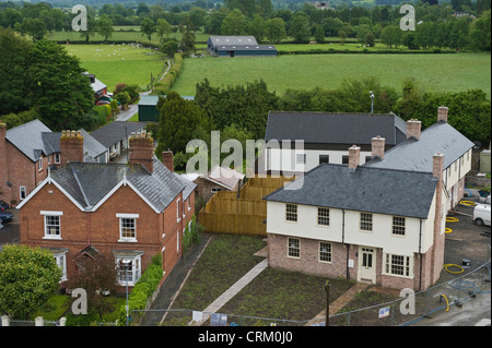 Neuen ländlichen Wohnsiedlung in Presteigne Powys Mid-Wales UK Stockfoto