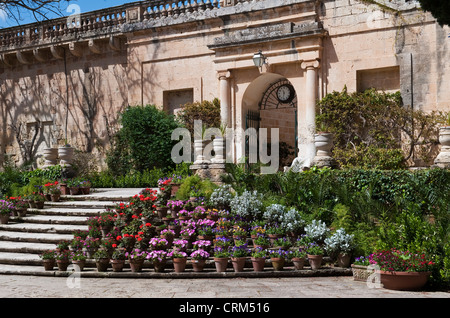 Der San Anton Palast in Attard, Malta, ist die offizielle Residenz des Präsidenten von Malta, neben den San Anton Gärten Stockfoto