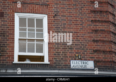 Electric Avenue Straßenschild, Brixton London Stockfoto