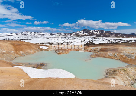 Leirhnjukur thermischen Bereich in der Nähe von Krafla und See Myvatn Reykjahlid North Island EU Europa Stockfoto