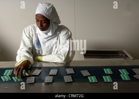 Eine weibliche pharmazeutische. Stockfoto