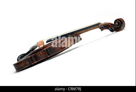 klassische Violine Instrument in Seitenansicht Stockfoto