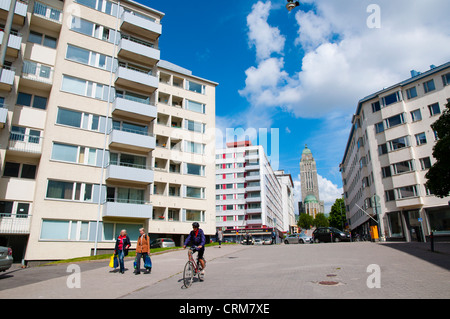 Alvar Straße Kallio Bezirk Helsinki Finnland Europa Stockfoto