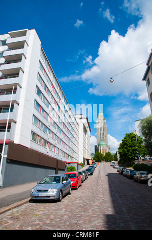 Alvar Straße Kallio Bezirk Helsinki Finnland Europa Stockfoto