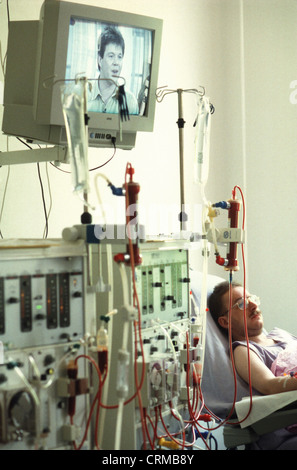 Patienten an der Dialyse, Berlin Stockfoto