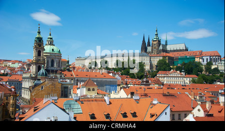 Sankt-Veits Kathedrale Prager Burg Tschechische Republik Stockfoto