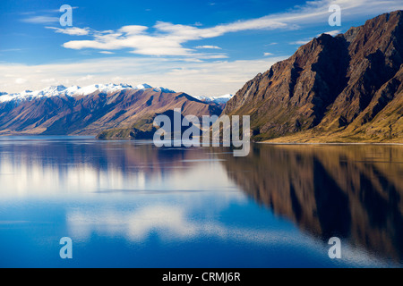 Lake Hawea, Süden der Nordinsel Neuseelands Stockfoto