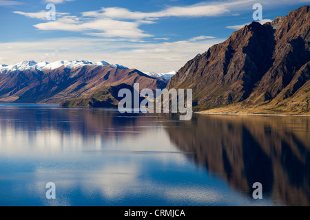 Lake Hawea, Süden der Nordinsel Neuseelands Stockfoto