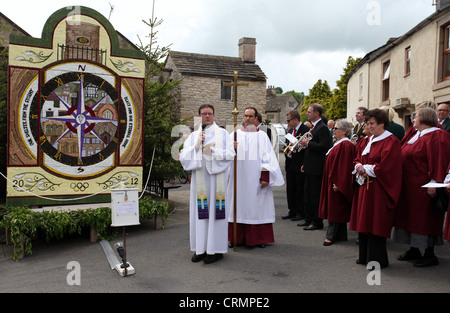 Segen der gut kleiden in Derbyshire Stockfoto