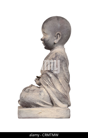 Stein-Statuette eines Kindes Buddha Stockfoto