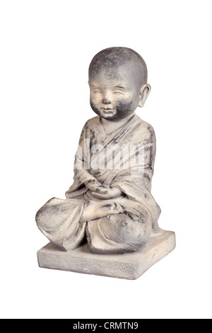 Stein-Statuette eines Kindes Buddha Stockfoto