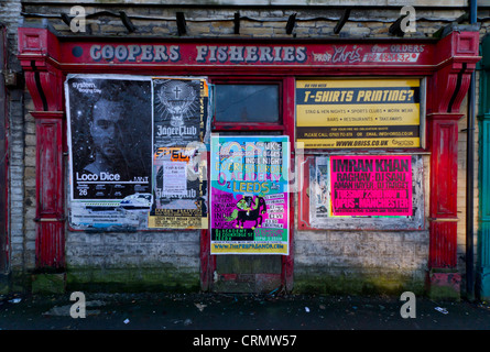 Coopers Fischerei, einem geschlossenen Fish &amp; Chips-Shop in Thornton Road, Bradford. Stockfoto