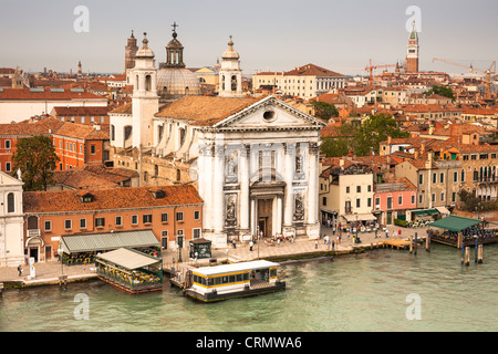 Gesuati Kirche, auch bekannt als Santa Maria del Rosario, Giudecca Canal, Zattere, Venedig, Italien Stockfoto