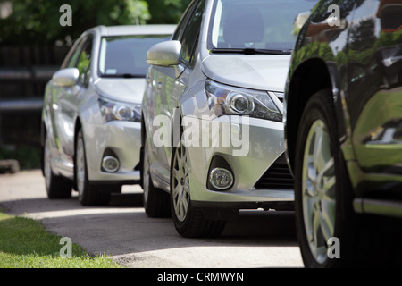 Reihe von Toyota Neuwagen, Modelljahr 2012 Stockfoto