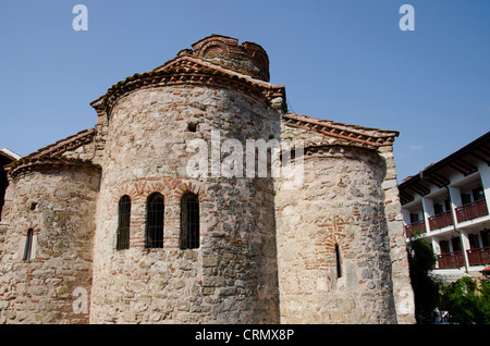 Bulgarien, Nessebar (aka Nessebar oder Nessebar). St. Johannes der Täufer Kreuzkirche, 10. Jahrhundert. UNESCO-Weltkulturerbe. Stockfoto