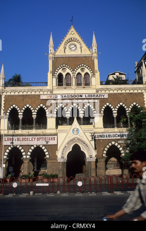 Indien, Mumbai (Bombay), die David Sassoon Bibliothek 1847, abgeschlossen im Jahre 1870 gegründet. Stockfoto