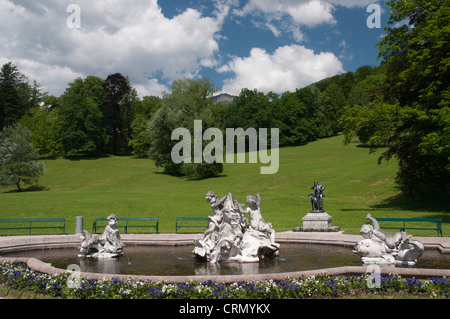 Gärten der Kaiservilla oder Kaiservilla in Bad Ischl Stockfoto