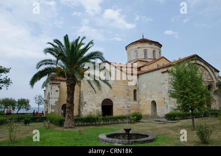 Türkei, Trabzon. 13. Jahrhundert St. Sophia Kirche Museum (aka Ayasofya oder Hagia Sophia). Byzantinische Architektur. Stockfoto