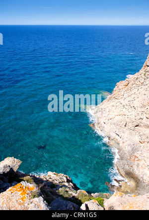 Balearen-Mittelmeer hohe Meerblick von Barbaria Formentera island Stockfoto