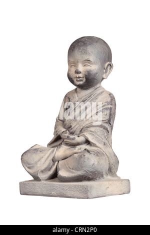 Stein-Statuette eines Kindes Buddha Stockfoto