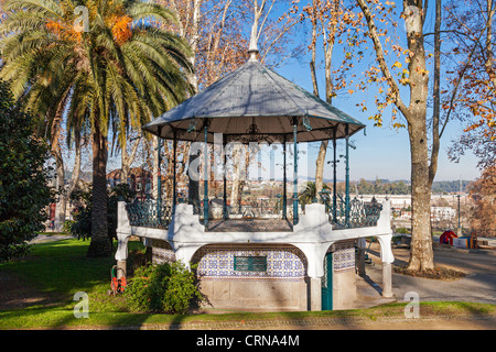 Musikpavillon im Dona Maria II Park, Stadt Santo Tirso, Portugal. Stockfoto