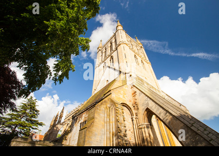 Pershore Abbey war eines der größten Klöster in Großbritannien Stockfoto