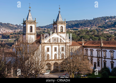 Sao Bento Kloster in Santo Tirso, Portugal. Benediktiner Orden. In der Gotik (Kreuzgang) und Barock (Kirche) gebaut. Stockfoto