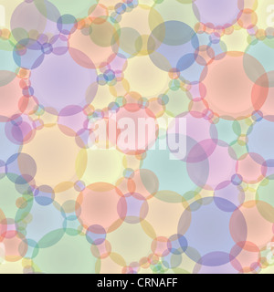 Abstrakte nahtlose Textur in Pastelltönen - farbige Kreise. Stockfoto