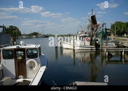 Angeln-Bootshafen am Apalachicola nordwestlichen Florida USA Stockfoto