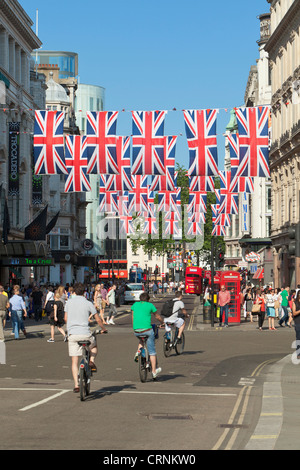 Straße Ammer für Queens diamantenes Jubiläum feiern im Zentrum von London, England Stockfoto