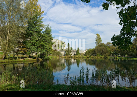 Kilnsey Park fliegen-Fischerei in Wharfedale. Stockfoto