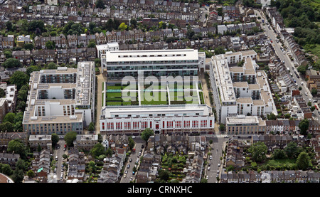 Luftaufnahme des Highbury Square Luxus-Appartements, London N5 Stockfoto