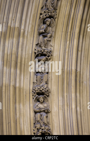 Westminster Abbey-Skulpturen. London. England Stockfoto