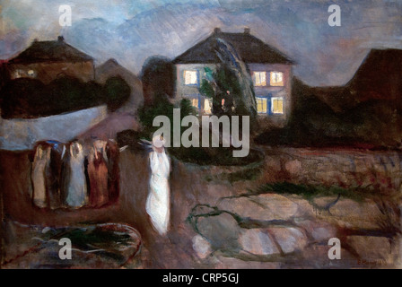 Der Sturm 1893 Edvard Munch-Norwegen-Norweger Stockfoto