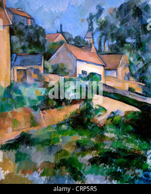 Straße drehen am Montgeroult 1898 Paul Cézanne 1839 – 1906 Frankreich Französisch Stockfoto