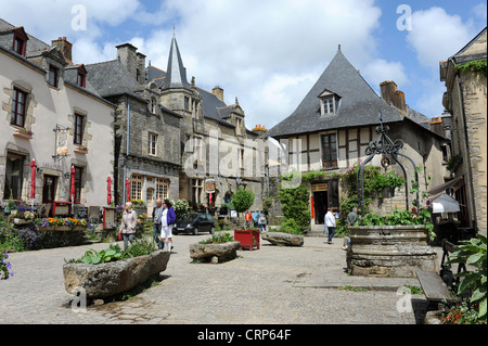 Rochefort-En-Terre einen ausgewiesenen "Petite Cité de Caractére" in Brittany France Stockfoto